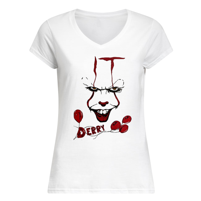 IT pennywise derry women's v-neck