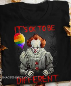 IT pennywise it's ok to be different lgbt pride shirt