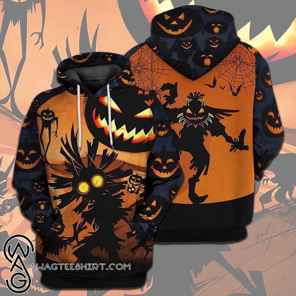 3D Halloween Pumpkin Jack-o-Lantern Skull Printed Drawstring Pullover Fashion Hooded Sweatshirts XXBR Hoodies for Mens 