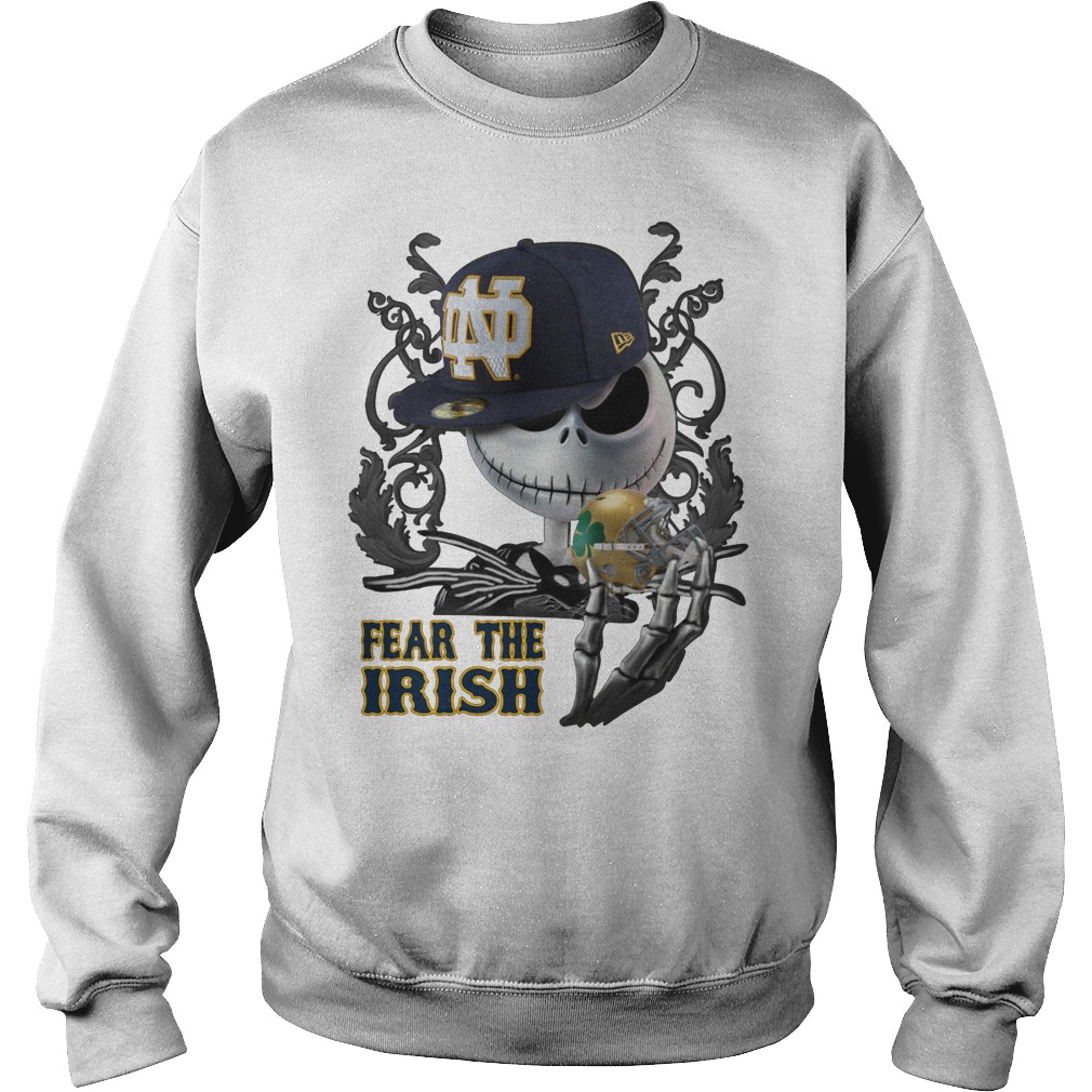 Notre Dame Fear The Irish Jack Skellington Personalized Baseball