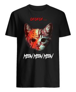 Jason voorhees cat meow halloween men's shirt