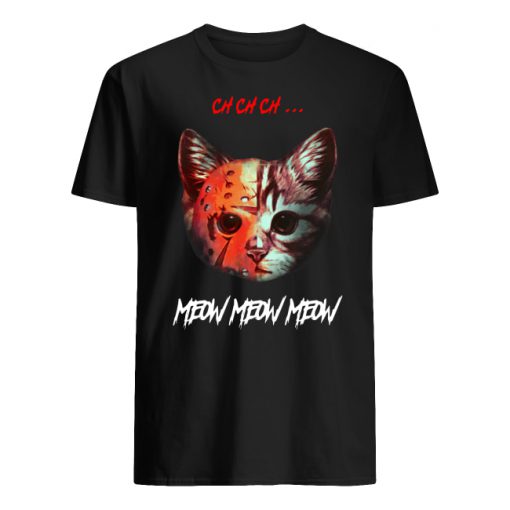 Jason voorhees cat meow halloween men's shirt