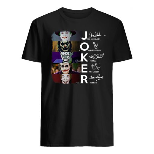 Joker all version signatures men's shirt