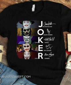 Joker all version signatures shirt