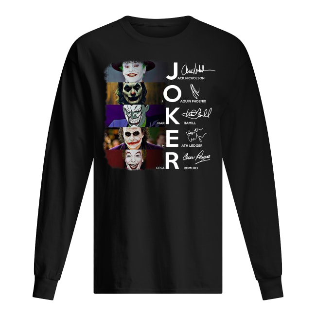 Joker all version signatures sweatshirt