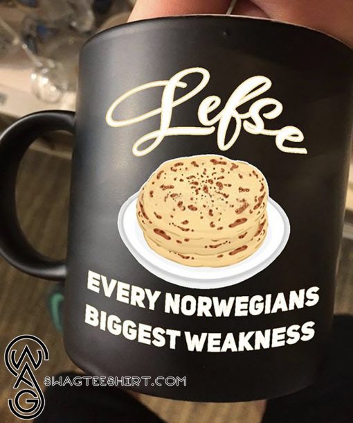Lefse every norwegian's biggest weakness mug
