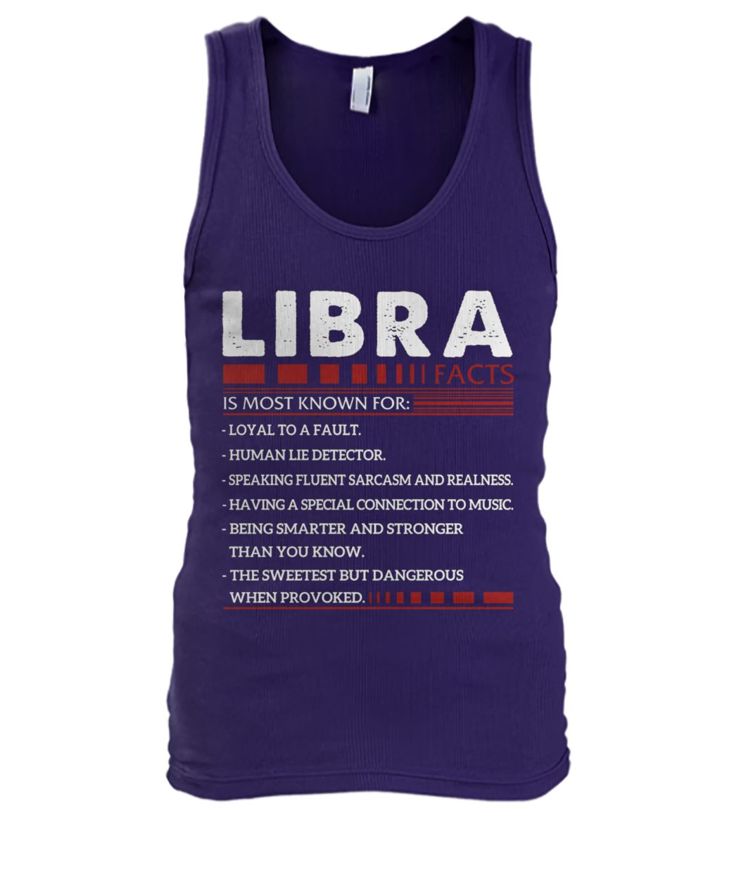 Libra facts zodiac birthday men's tank top