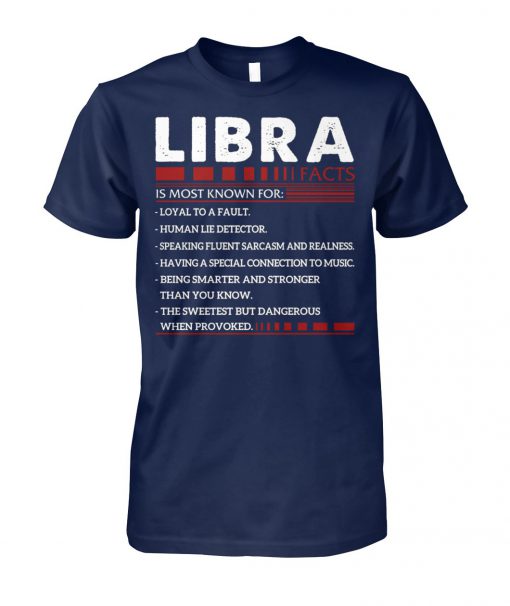 Libra facts zodiac birthday unisex cotton tee