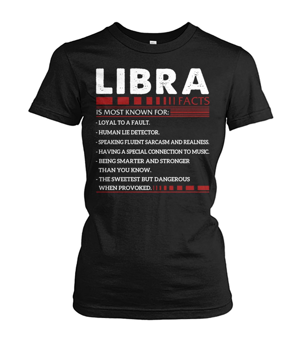 Libra facts zodiac birthday women's crew tee
