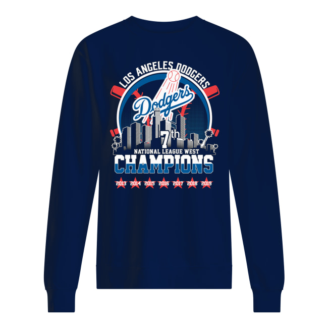 MLB los angeles dodgers 7th national league west champion sweatshirt