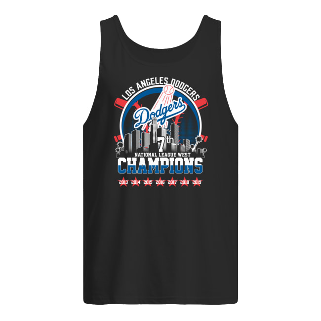 MLB los angeles dodgers 7th national league west champion tank top