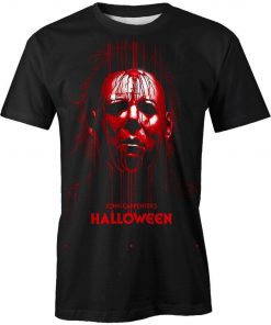 Michael myers halloween 3d t-shirt