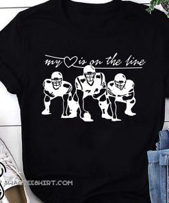 NFL My heart is on the line shirt