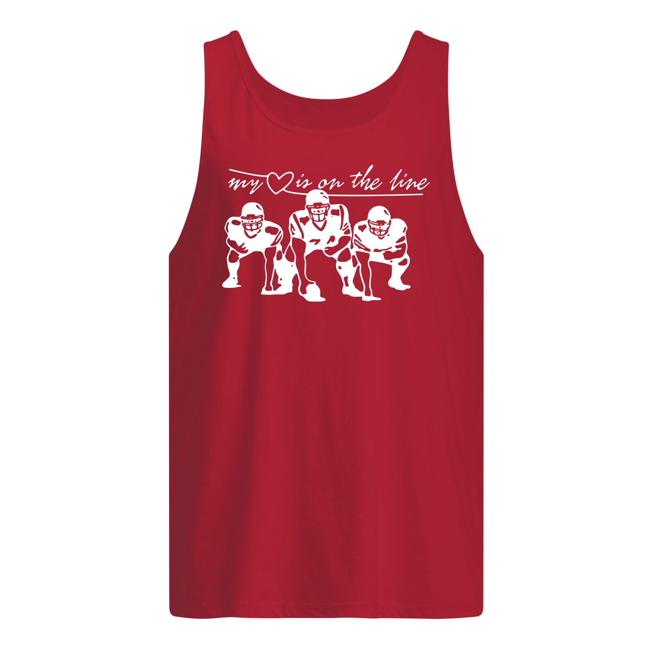 NFL My heart is on the line tank top
