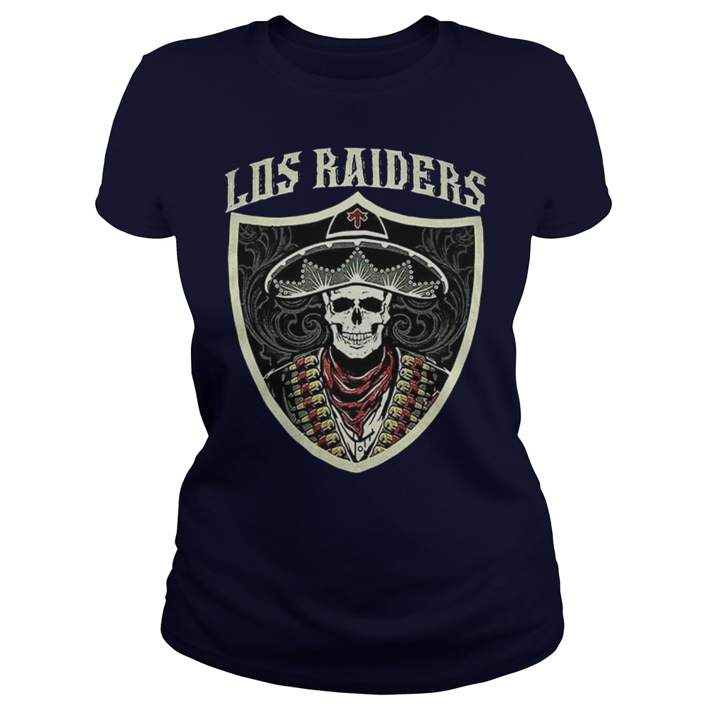 NFL oakland raiders vs los angeles skull mexico lady shirt