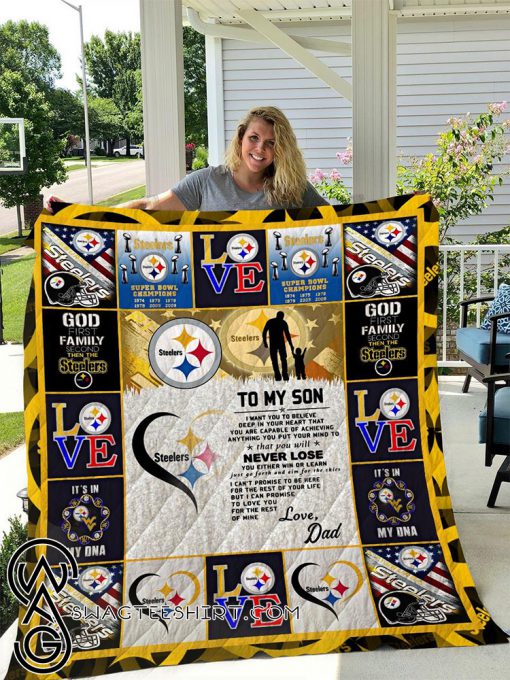 NFL pittsburgh steelers to my son blanket