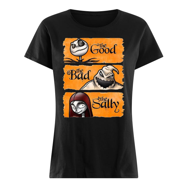 Nightmare before christmas the good the bad the sally women's shirt