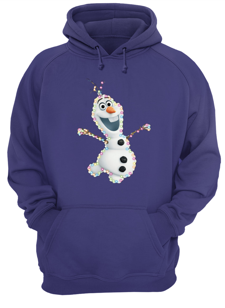 Olaf christmas light hoodie