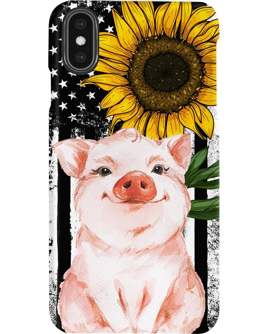 Original American flag sunflower pig phone case