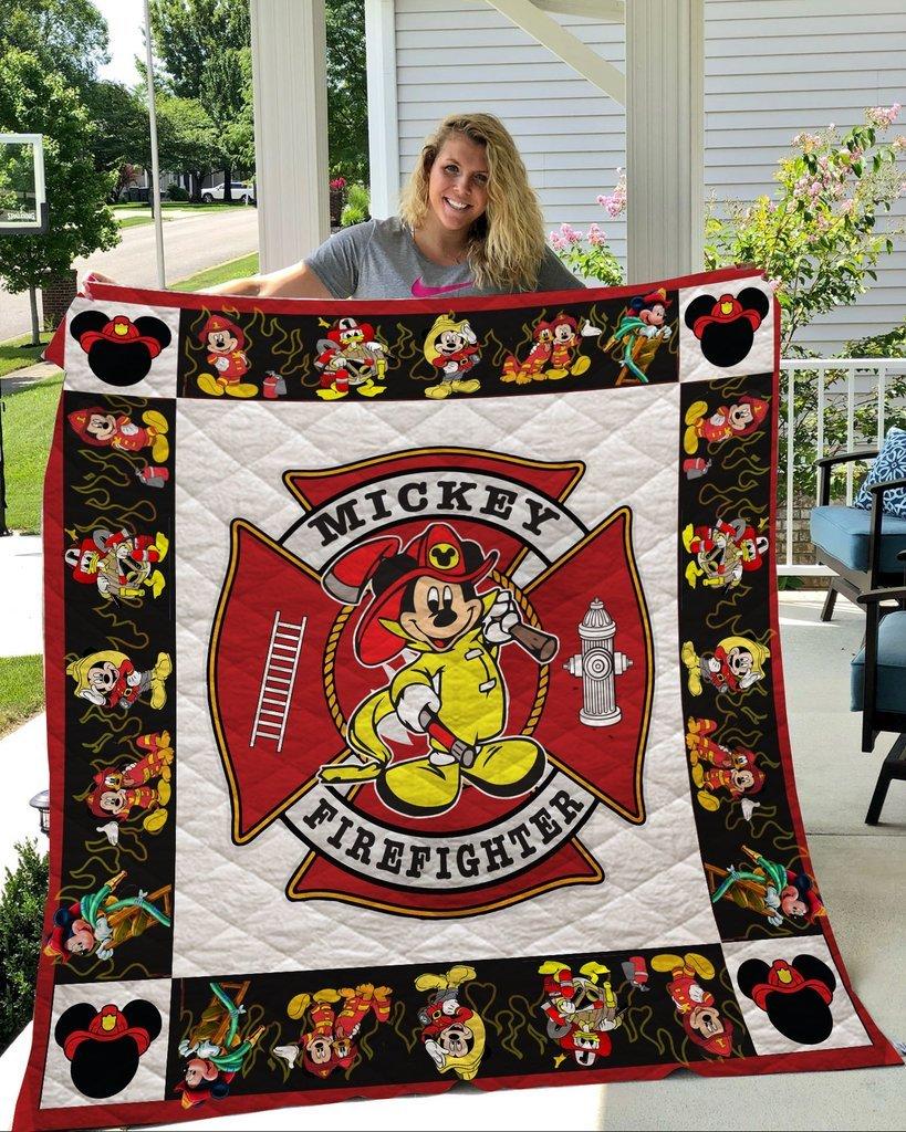 Original Disney mickey mouse firefighter blanket
