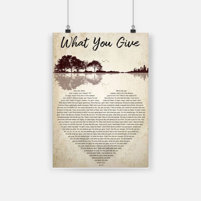 Original Guitar what you give one two three that makes you happy poster