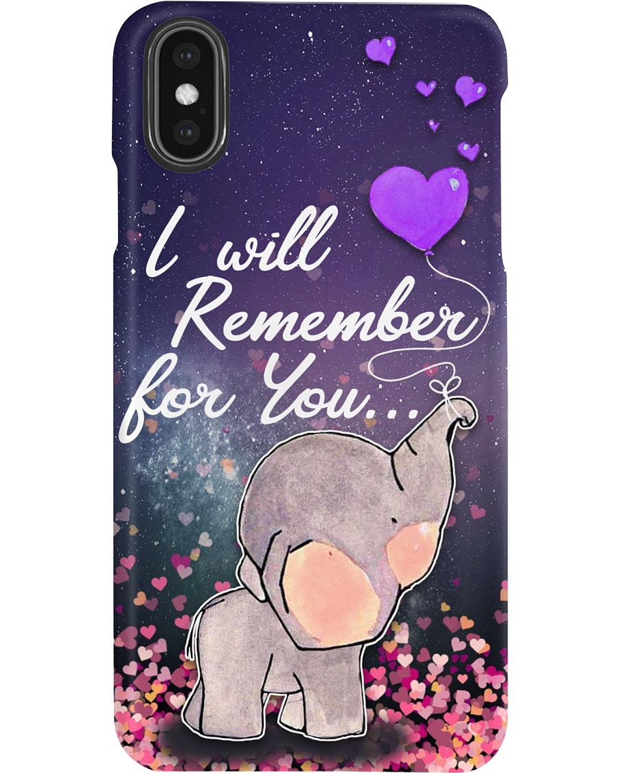 Original I will remember for you elephant phone case