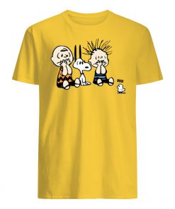 Peanuts charlie brown and snoopy halloween boo mens shirt
