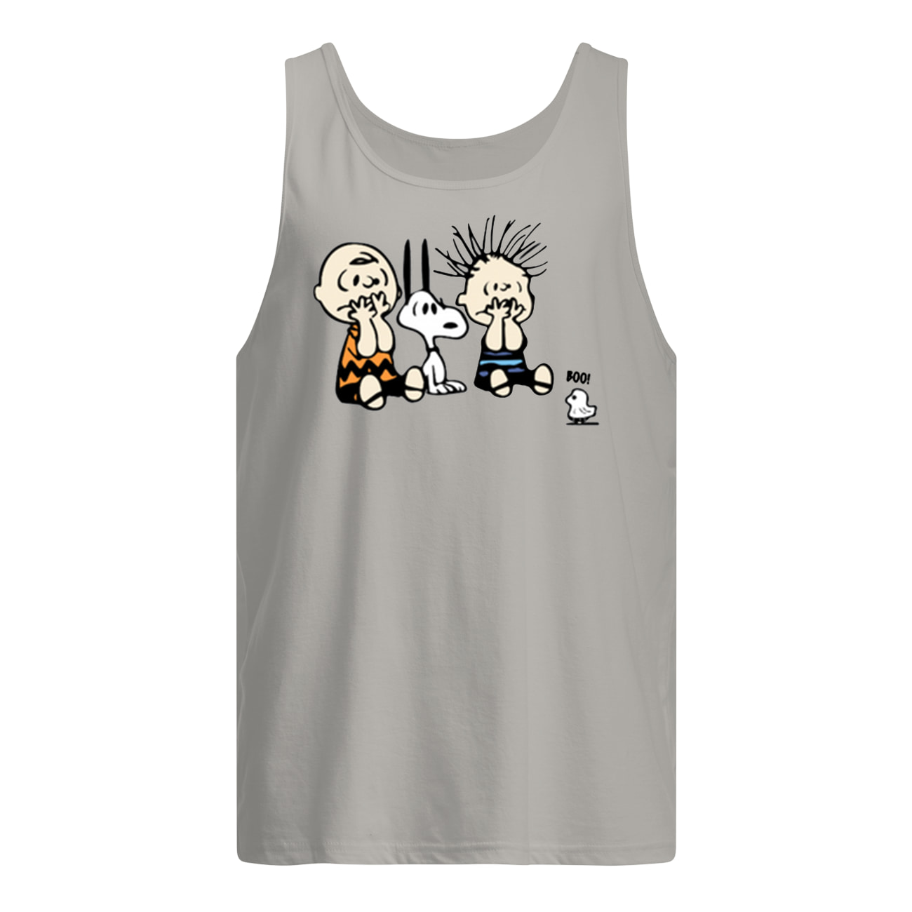 Peanuts charlie brown and snoopy halloween boo tank top