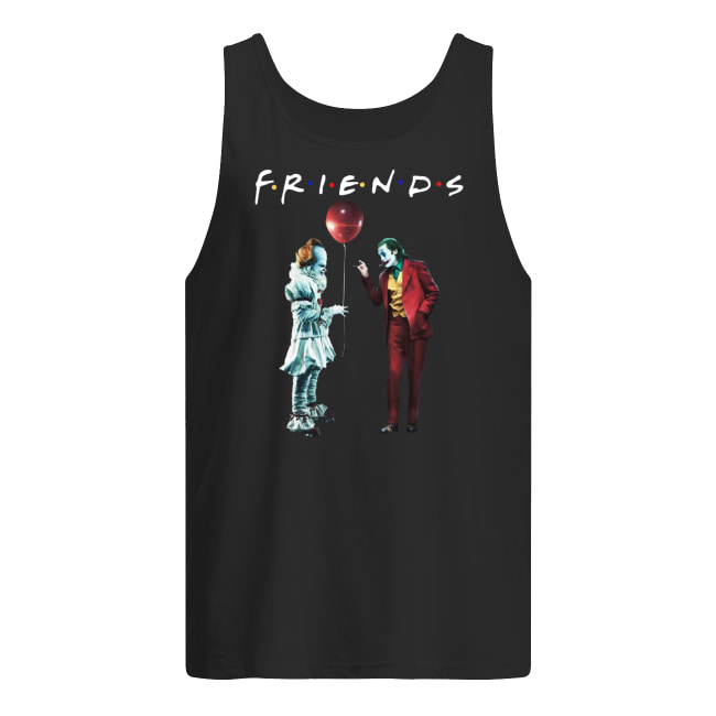 Pennywise with joker friends tv show tank top