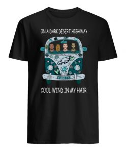 Philadelphia eagles hippie car on a dark desert highway cool wind in my hair men's shirt