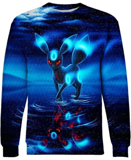 Pokemon umbreon 3d sweatshirt