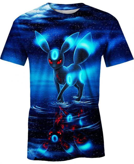 Pokemon umbreon 3d t-shirt