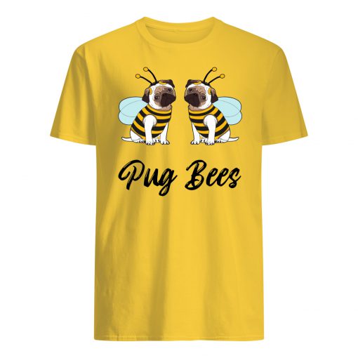 Pug bees couples mens shirt