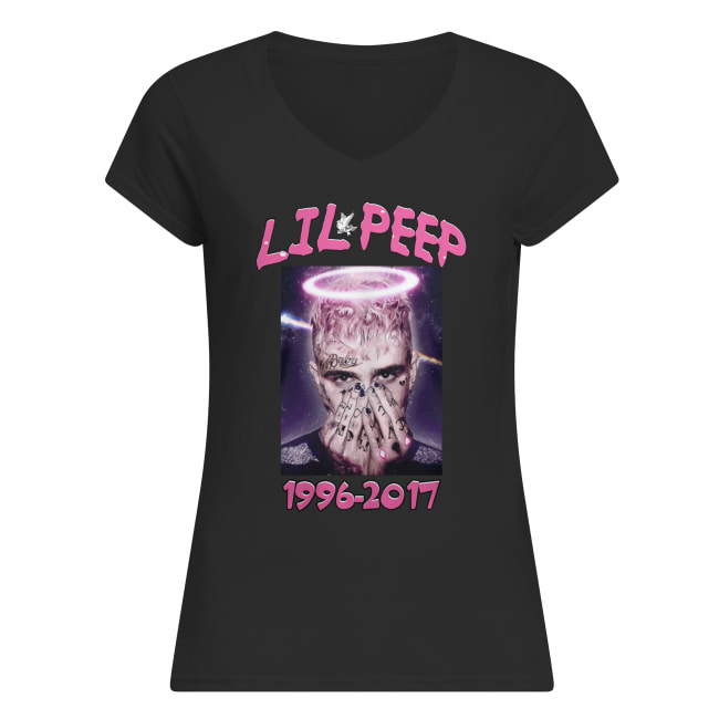RIP lil peep 1996-2017 shirt, women's v-neck and sweatshirt