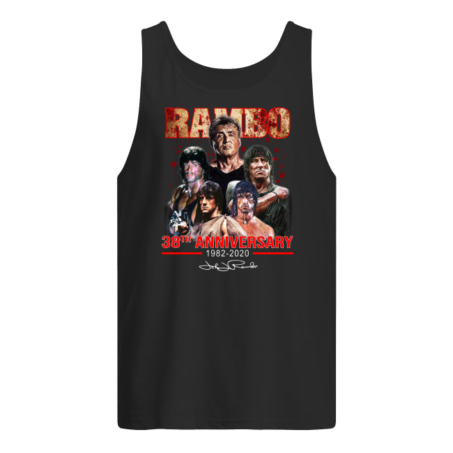 Rambo 38th anniversary 1982-2020 signature tank top