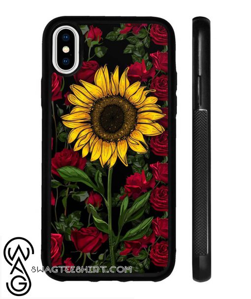 Rose sunflower phone case