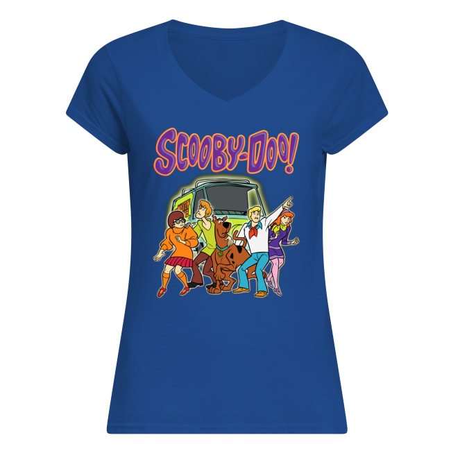 Scooby doo and the mystery machine women's v-neck
