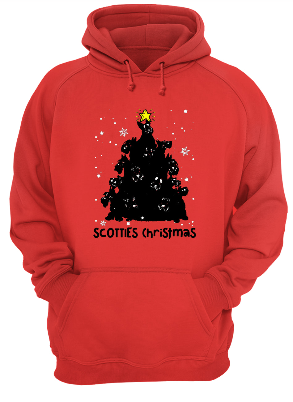 Scotties christmas tree hoodie