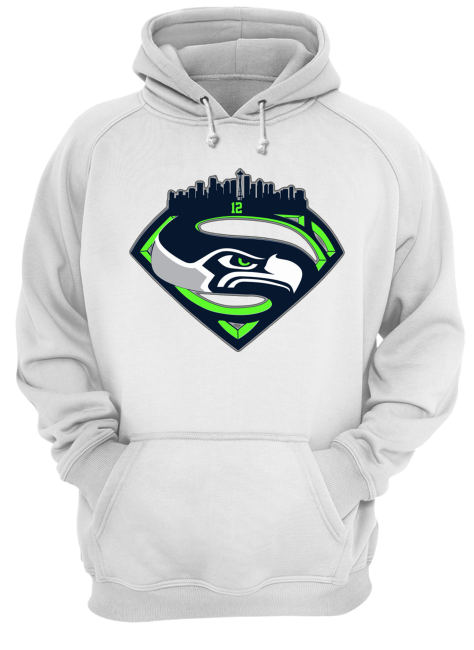 Seattle seahawks superman logo hoodie