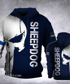 Sheepdog skull 3d hoodie