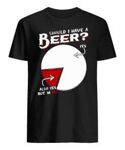 Should I have a beer yes also yes but in red men's shirt