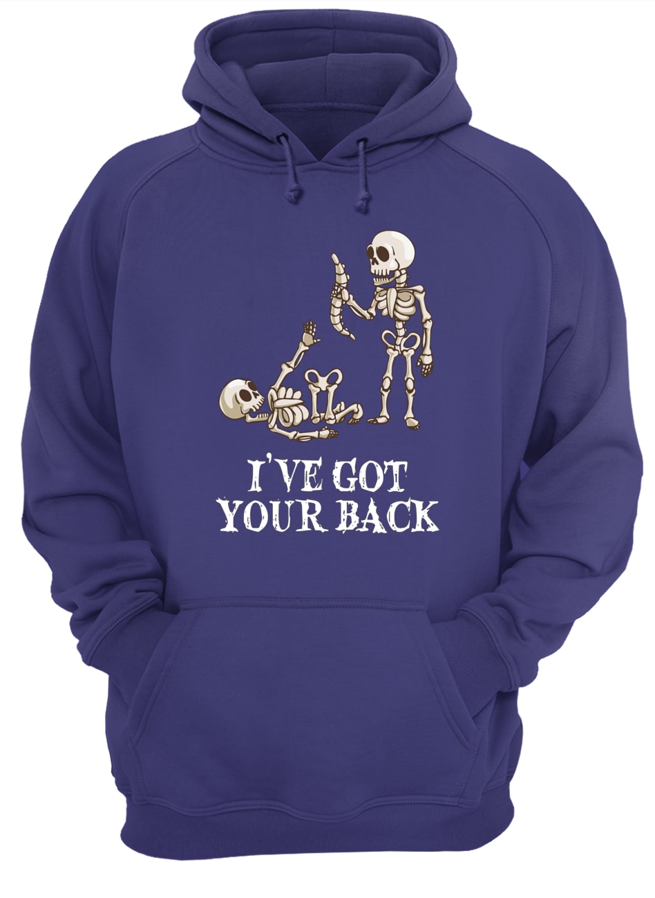 Skeleton I've got your back halloween hoodie
