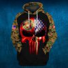 Skull united states marine corps uniform camo brave 3d hoodie