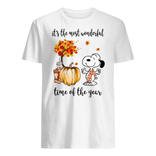 Snoopy it’s the most wonderful time of the year men's shirt