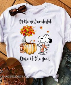 Snoopy it’s the most wonderful time of the year shirt
