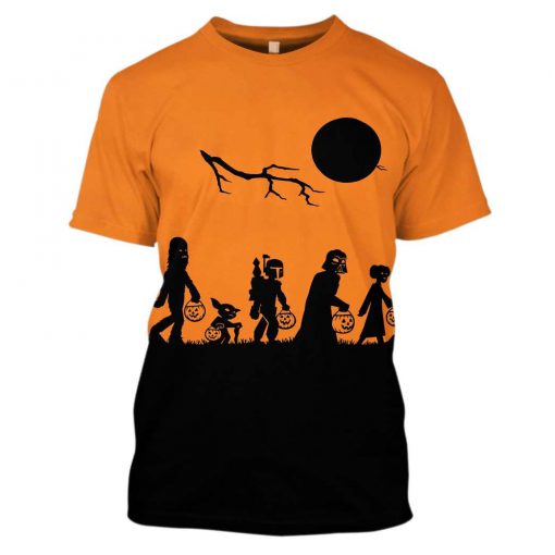Star wars the nightmare before christmas mash up 3d shirt
