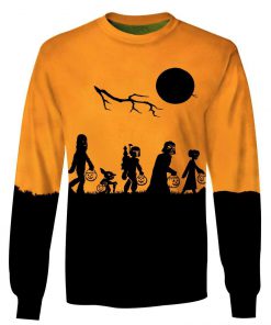 Star wars the nightmare before christmas mash up 3d unisex long sleeve