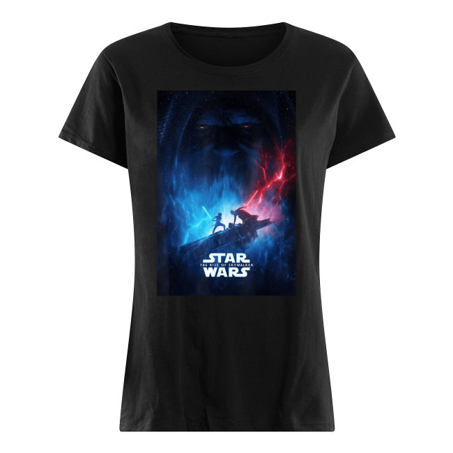 Star wars the rise of skywalker poster women's shirt
