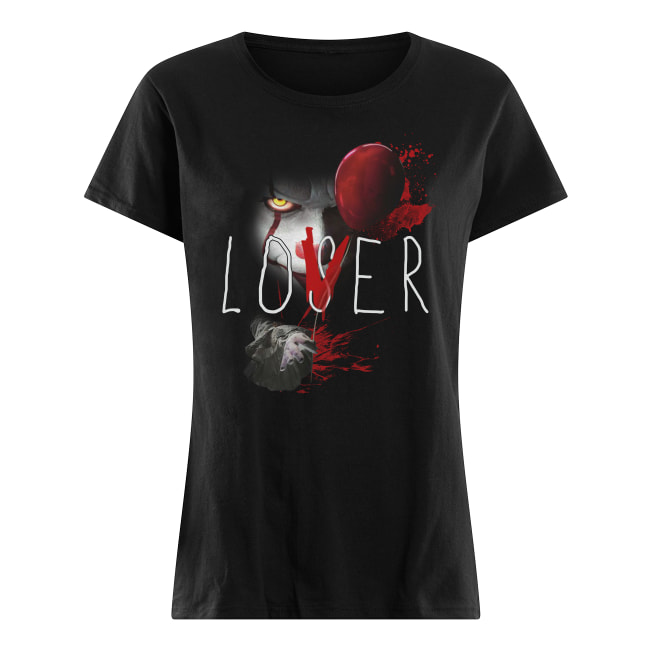 Stephen king it pennywise loser lover women's shirt