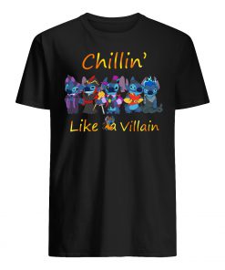 Stitch chillin like a villain men's shirt